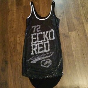 Ecko Red sequin scoop dress BLACK